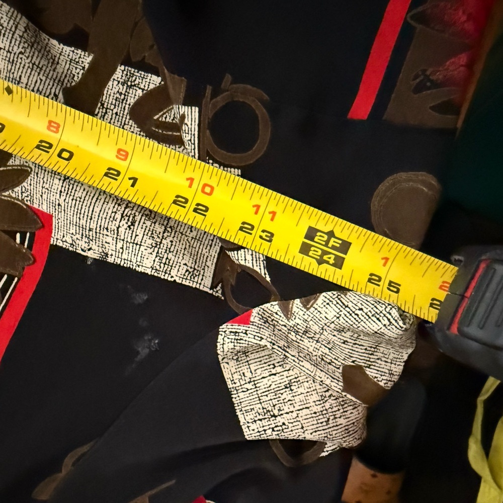 Chic Black And Red Patterned Blazer - image 3